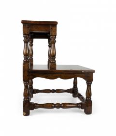 English Country Oak Library Ladder - 4520706