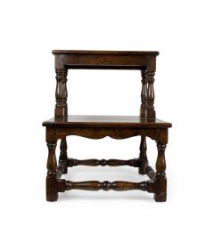 English Country Oak Library Ladder - 4520707
