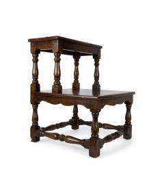 English Country Oak Library Ladder - 4529008