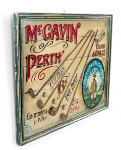 English Country Painted Gold Wall Plaque - 4517752