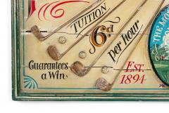 English Country Painted Gold Wall Plaque - 4517755