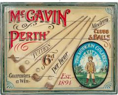 English Country Painted Gold Wall Plaque - 4538973