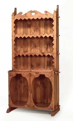 English Country Pine Hutch Cabinet - 2797942