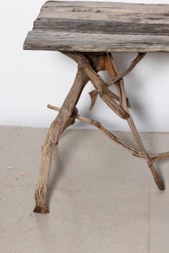 English Country Reclaimed Driftwood Garden Table - 1536757