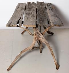 English Country Reclaimed Driftwood Garden Table - 1536760