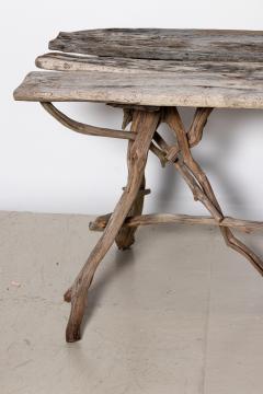English Country Reclaimed Driftwood Garden Table - 1536762