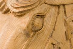 English Country Style Carved Pine Horse Head - 4519663