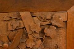 English Country Style Carved Walnut Wall Plaque - 4201372
