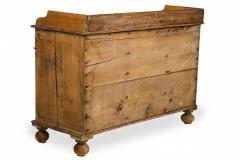 English Country Style Pine Wood Kneehole Desk - 4170164