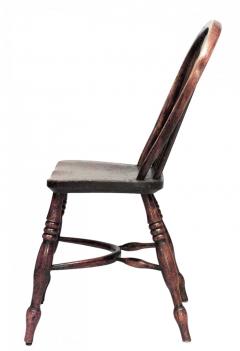 English Country Walnut Windsor Side Chair - 4669585