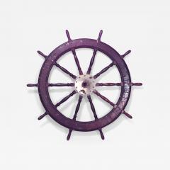 English Country Wooden Ship Wheel - 2802374