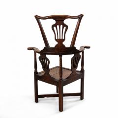 English Country Yew Wood Arm Chair - 1399952