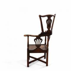 English Country Yew Wood Arm Chair - 1399953