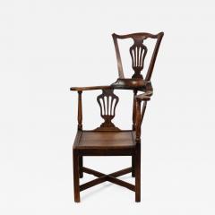 English Country Yew Wood Arm Chair - 1492852