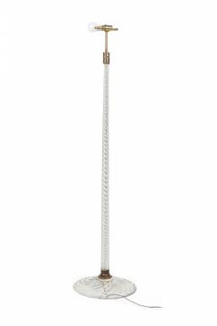 English Cut Crystal Glass Floor Lamp with Pleated Swirl Fringed Shade - 4170461