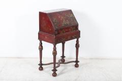 English Decorative Chinoiserie Bureau Writing Desk - 2452555