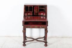 English Decorative Chinoiserie Bureau Writing Desk - 2452562