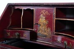 English Decorative Chinoiserie Bureau Writing Desk - 2452565