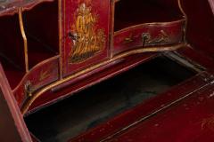 English Decorative Chinoiserie Bureau Writing Desk - 4112695