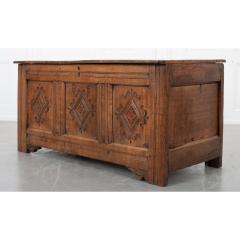 English Early 18th Century Carved Coffer - 1911130