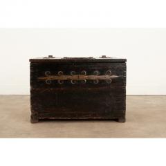 English Early 19th Century Iron Bound Coffer - 3164113