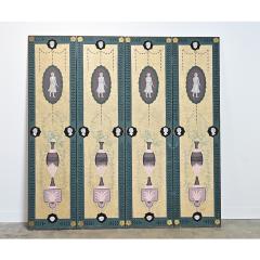 English Early 20th Century Bloomsbury Folding Screen - 4615536