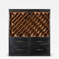 English Ebonised Beech Haberdashery Cabinet - 4379008
