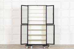 English Ebonised Glazed Shop Display Cabinet Vitrine - 4329075