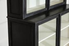 English Ebonised Glazed Shop Display Cabinet Vitrine - 4329081