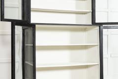 English Ebonised Glazed Shop Display Cabinet Vitrine - 4329084