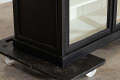 English Ebonised Glazed Shop Display Cabinet Vitrine - 4329085