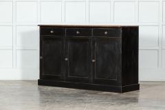 English Ebonised Oak Top Pine Dresser Base - 3094540