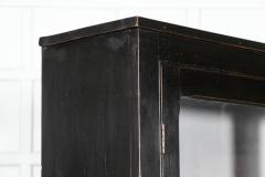 English Ebonized Pine Glazed Apothecary Cabinet - 3061808