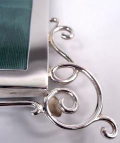 English Edwardian Classical Sterling Silver Double Picture Frame 1901 - 4190274