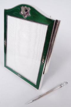 English Edwardian Enamel Novelty Picture Frame with Pencil 1922 - 4013441