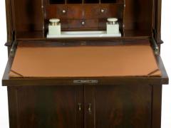 English Edwardian Mahogany Fall Front Secretary Desk with Built In Safe c 1900 - 1084084