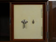 English Edwardian Mahogany Fall Front Secretary Desk with Built In Safe c 1900 - 1084090