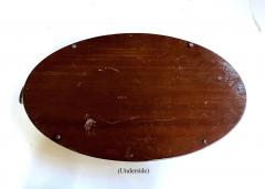 English Edwardian Mahogany Inlaid Serving Butlers Tray with Shell Motif - 4490154