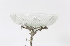 English Elkington Silver Plated Cut Crystal Epergne - 1333455