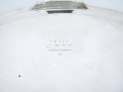 English Elkingtons Silver Plated Round Shape Interior Decorated Serving Tray - 3168824