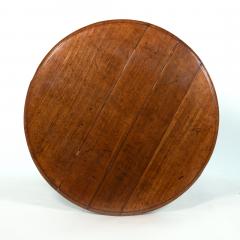 English Fruitwood Center Table with Octagonal Pedestal Tripod Base circa 1850 - 4730850