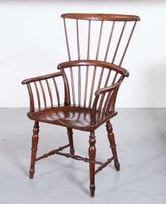 English Fruitwood Comb Back Windsor Chair - 3137844