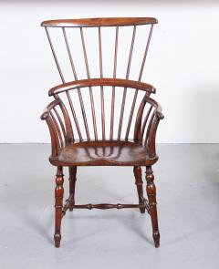 English Fruitwood Comb Back Windsor Chair - 3137845