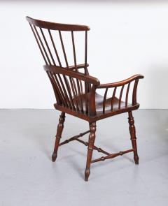 English Fruitwood Comb Back Windsor Chair - 3137848