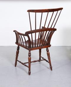 English Fruitwood Comb Back Windsor Chair - 3137849