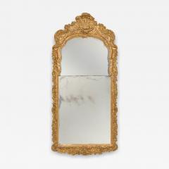 English George I Carved Giltwood Framed Pier Mirror - 4196055