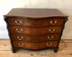English George II Chippendale Style Mahogany and Amboyna Chest of Drawers - 1825778