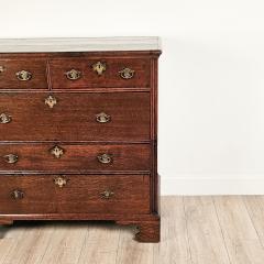 English George II Oak Chest circa 1750 - 3203326