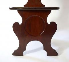 English George II Pair of Mahogany Hall Chairs of Sgabello Form circa 1730 - 4472561