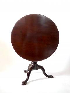 English George II Solid Mahogany Pillar and Claw Tilt Top Table circa 1740 - 4238902